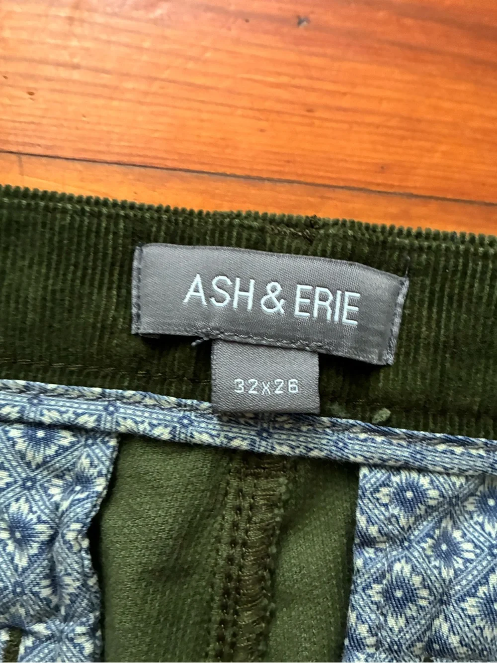 Forest Green Corduroy Men's Pants by Ash & Erie